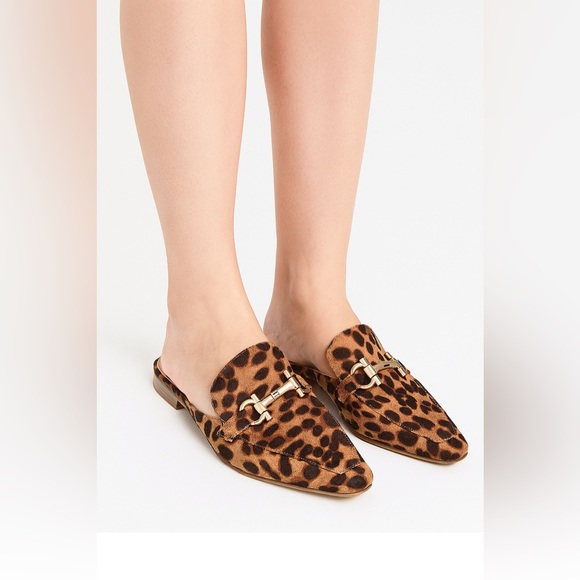 CL by LAUNDRY Leopard Print Flat Mules 8.5US - Picture 1 of 11